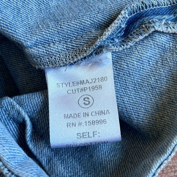 Aaron & Amber Blue Denim Button-Up Vest - Picture 8 of 10